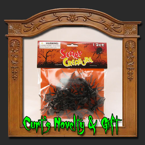 BAG OF 12 BLACK ANTS Halloween Haunted House Prop