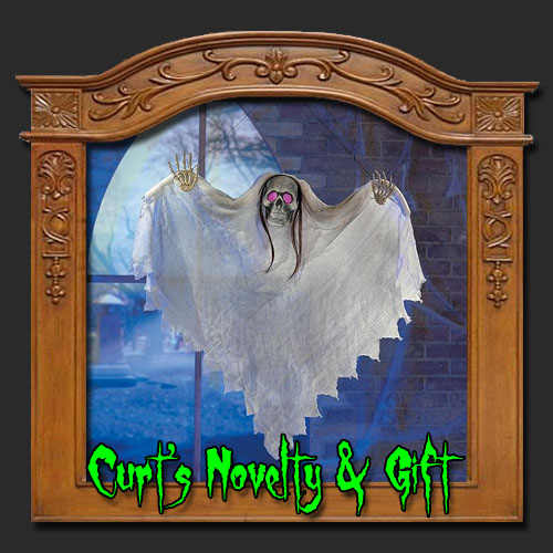 HANGING LIGHT UP GHOST Halloween Haunted House Prop