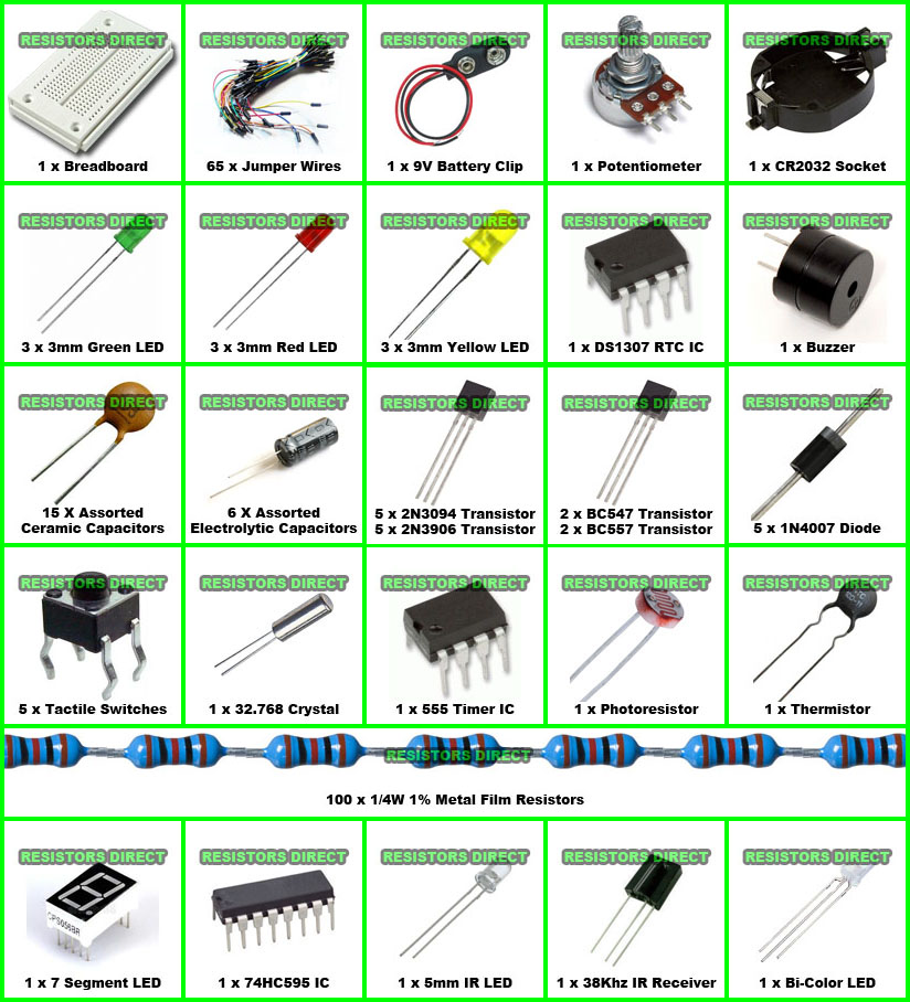 Electronic Project Kit C Pro Starter Arduino BreadBoard,Wire,Capacitor