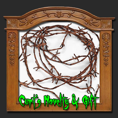 18 FEET RUSTY BARBWIRE CORD Halloween Haunted Prop  