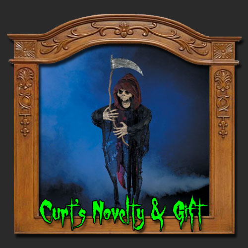 HANGING GRIM REAPER Halloween Haunted House Prop  